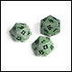 Ultra Pro - Vivid Heavy Metal D20 Dice Set 2 Pack - Cool Matcha