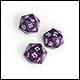 Ultra Pro - Vivid Heavy Metal D20 Dice Set 2 Pack - Midnight Plum